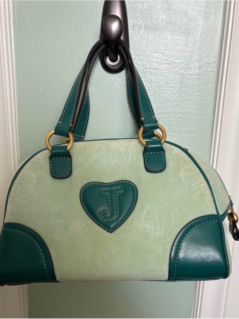 Y2K Juicy Couture Mint Bowler Bag - Picture 2 of 10
